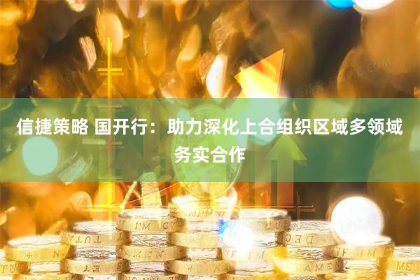 信捷策略 国开行：助力深化上合组织区域多领域务实合作