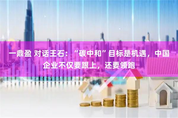 一鼎盈 对话王石：“碳中和”目标是机遇，中国企业不仅要跟上，还要领跑